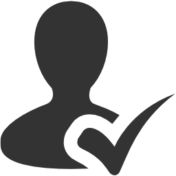 users checked user icon